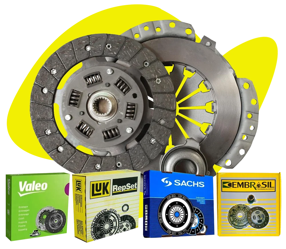 Kit de embreagem Embrasil com caixas Valeo, LUK, Sachs e Embrasil
