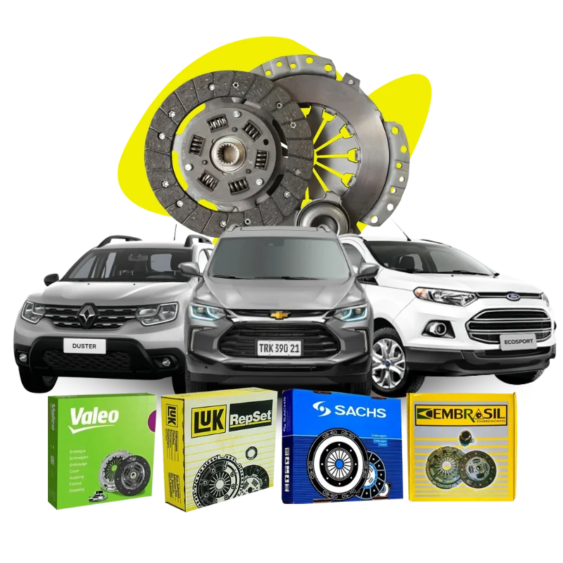 Kit de embreagem para SUVs com caixas Valeo, LUK, Sachs e Embrasil