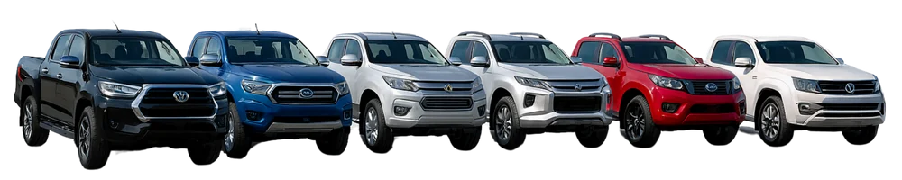 Caminhonetes e pick-ups atendidas: Hilux, Ranger, S10, L200, Frontier e Amarok